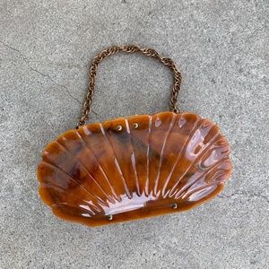 40s SHELL BUTTERSCOTCH BAG